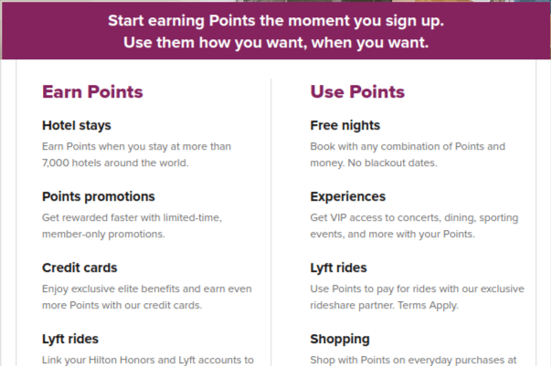 Hilton Honors Rewards