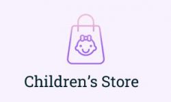 children store pink bag icon